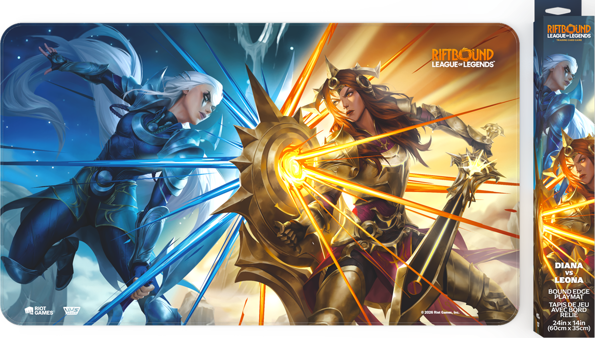 RIFTBOUND LEAGUE OF LEGENDS TCG VENDETTA PLAYMAT: DIANA VS LEONA | L.A. Mood Comics and Games