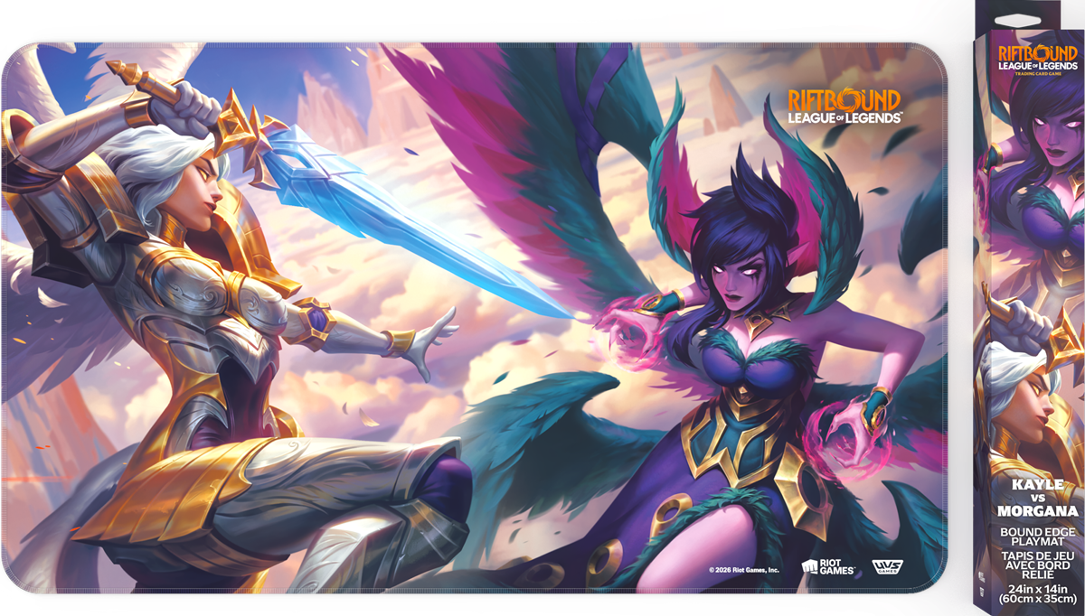 RIFTBOUND LEAGUE OF LEGENDS TCG VENDETTA PLAYMAT: KAYLE VS MORGANA | L.A. Mood Comics and Games