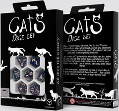 Cat Dice 7pc Polyhedral Dice Set | L.A. Mood Comics and Games