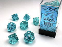 Chessex: Translucent Polyhedral 7pc Dice Set | L.A. Mood Comics and Games