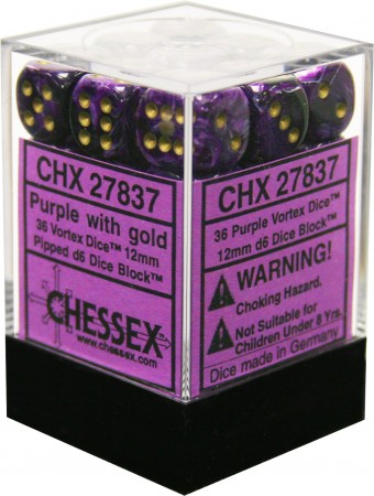 Chessex: D6 Vortex™ Dice sets - 12mm | L.A. Mood Comics and Games