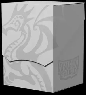 DRAGON SHIELD DECK SHELL ASHEN WHITE/BLACK REVISED | L.A. Mood Comics and Games