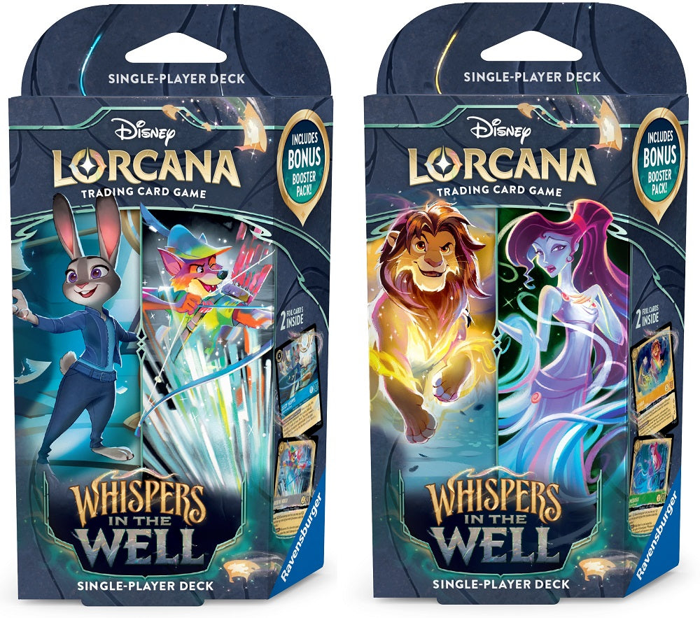 DISNEY LORCANA SET 10 WHISPERS IN THE WELL STARTER | L.A. Mood Comics and Games