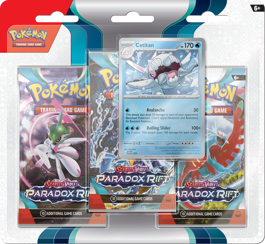 POKEMON SV4 PARADOX RIFT 3PK BLISTER | L.A. Mood Comics and Games