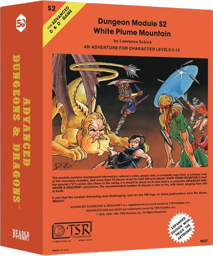 BNG DICE SET - D&D CLASSIC MODULE WHITE PLUME MOUNTAIN | L.A. Mood Comics and Games