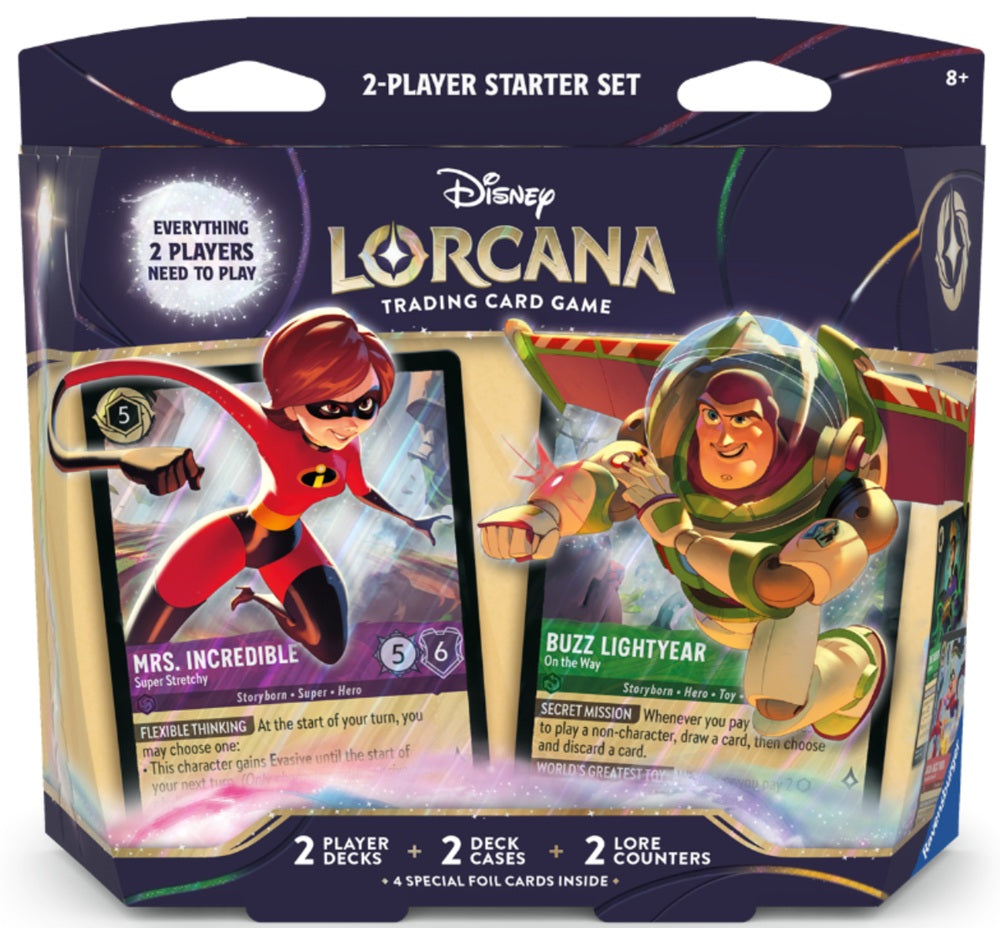 DISNEY LORCANA TWO-PLAYER DECK (ELASTIGIRL/BUZZ LIGHTYEAR) | L.A. Mood Comics and Games