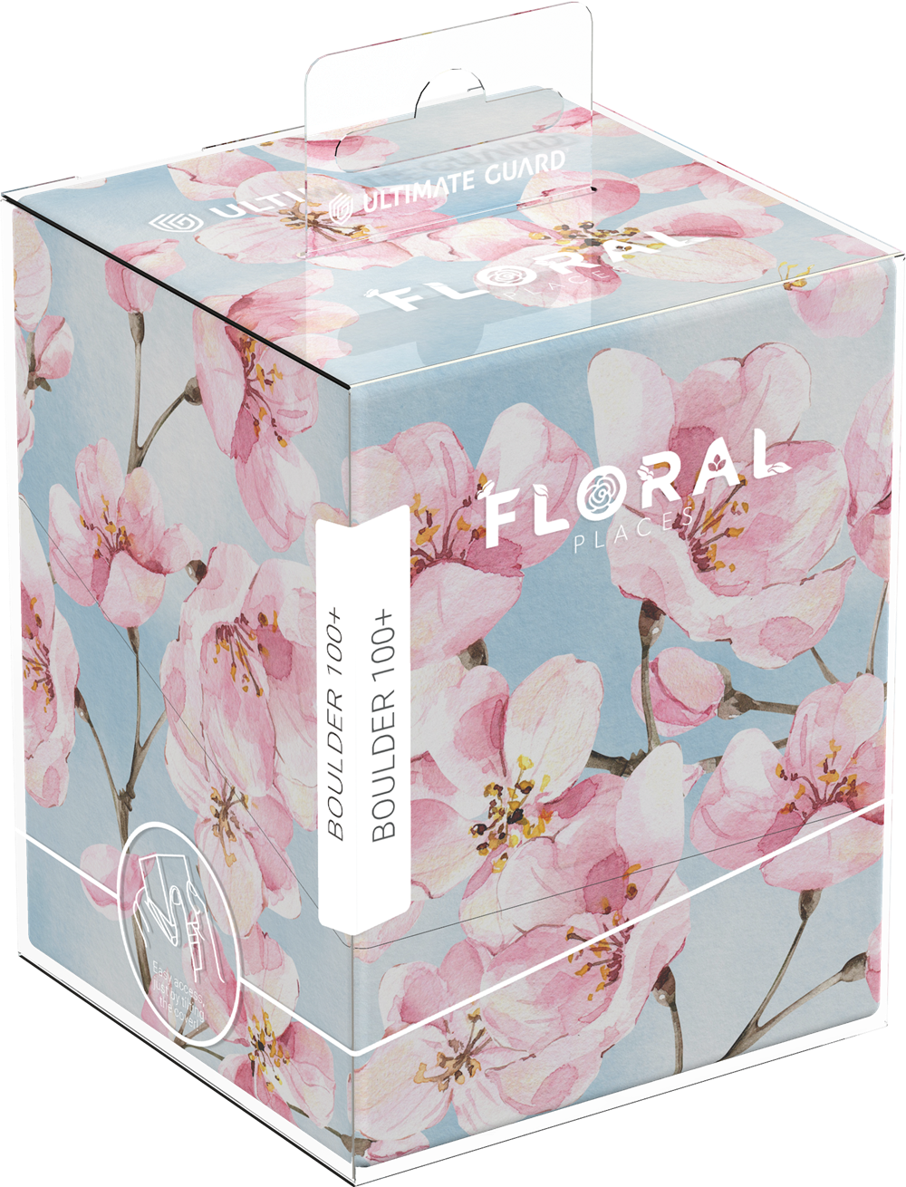 UG DECK CASE BOULDER 100+ FLORAL PLACES - CHERRY BLOSSOM | L.A. Mood Comics and Games