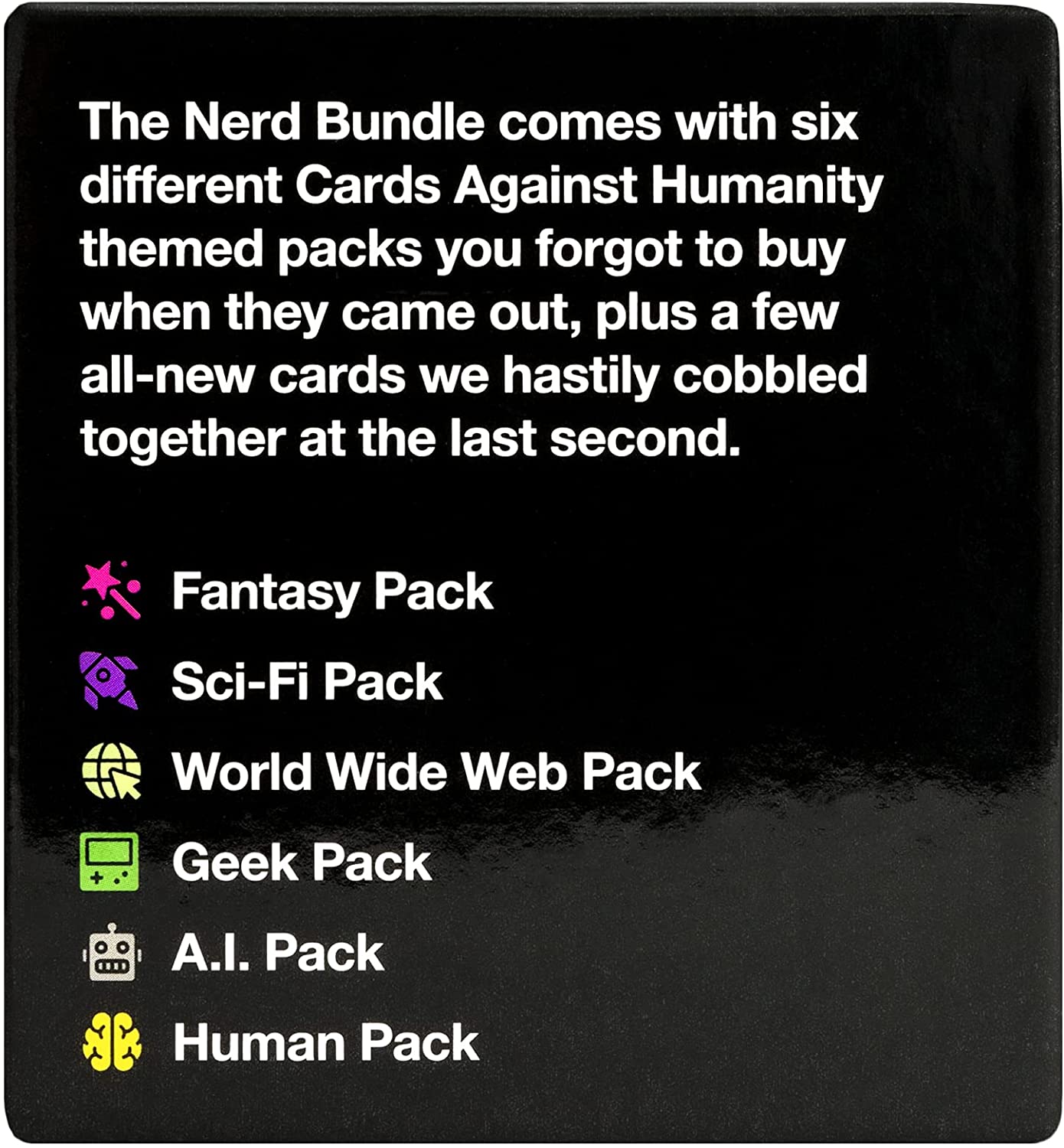 CARDS AGAINST HUMANITY: NERD PACK (BUNDLE) | L.A. Mood Comics and Games
