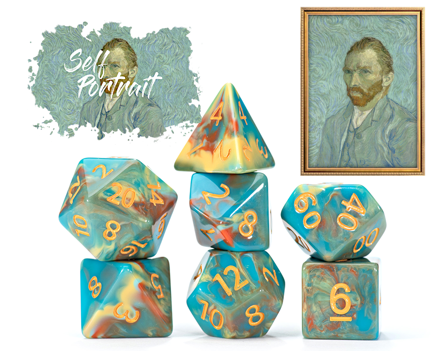 VAN GOGH DICE: Self Portrait | L.A. Mood Comics and Games