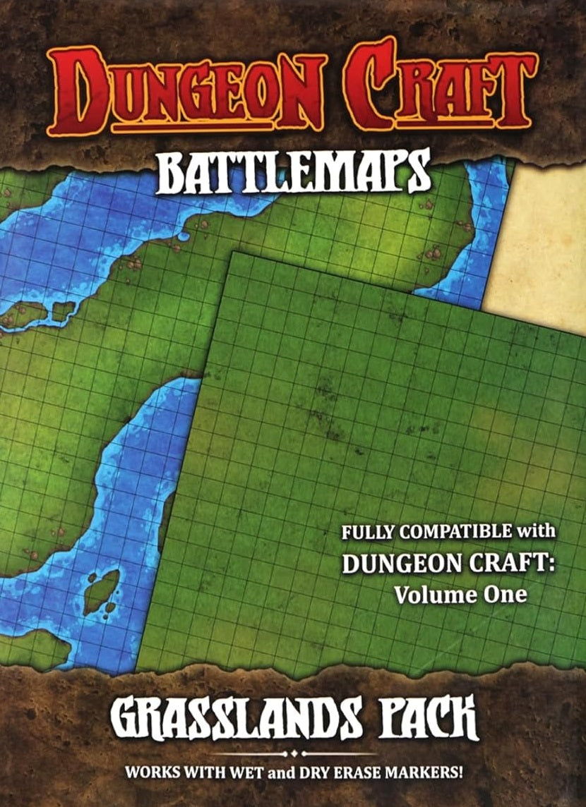 Dungeon Craft Battlemaps: Grasslands Pack | L.A. Mood Comics and Games