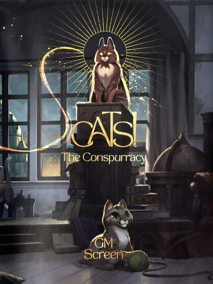 CATS! THE CONSPURRACY GM SCREEN | L.A. Mood Comics and Games