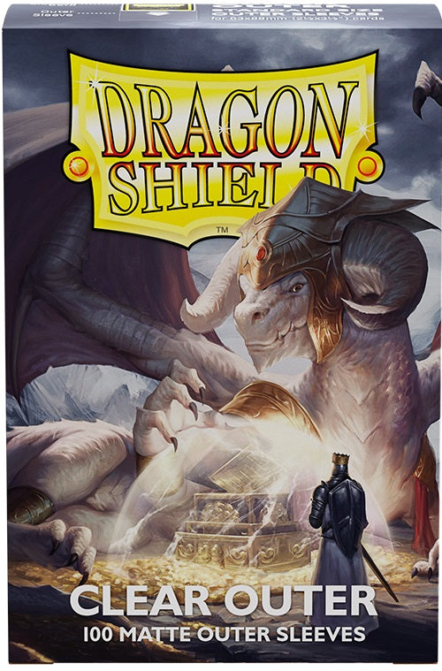 DRAGON SHIELD STANDARD SLEEVES OUTER MATTE CLEAR | L.A. Mood Comics and Games
