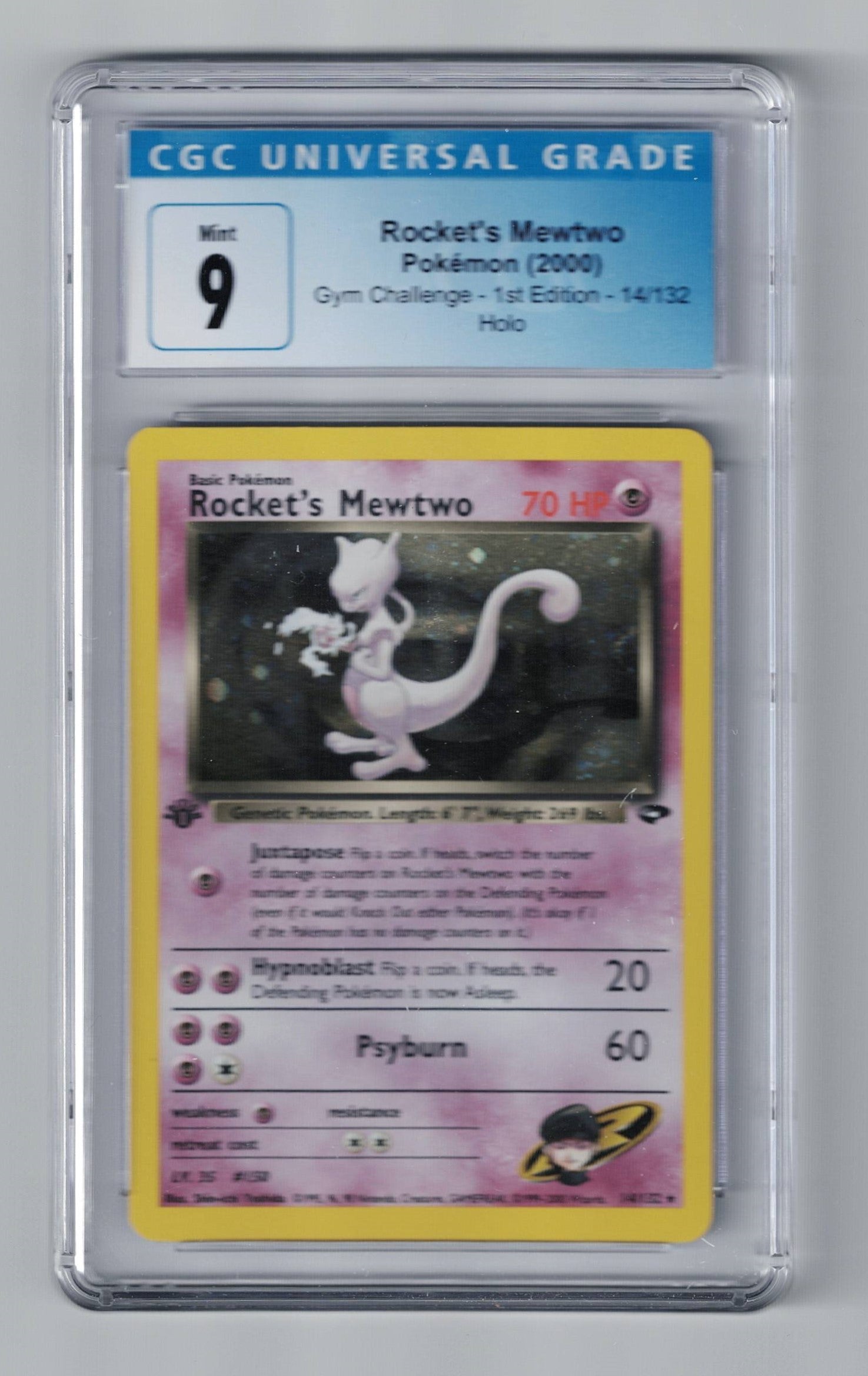 mewtwo pokemon card 14 Rocket's Mewtwo 14/132 Gym Challenge 1st Edition CGC 9.0 – L.A. Mood Comics and Games