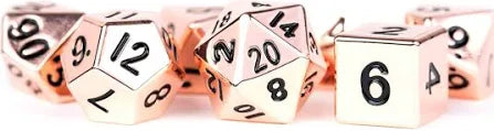 METAL 7 DICE SET COPPER 16MM | L.A. Mood Comics and Games