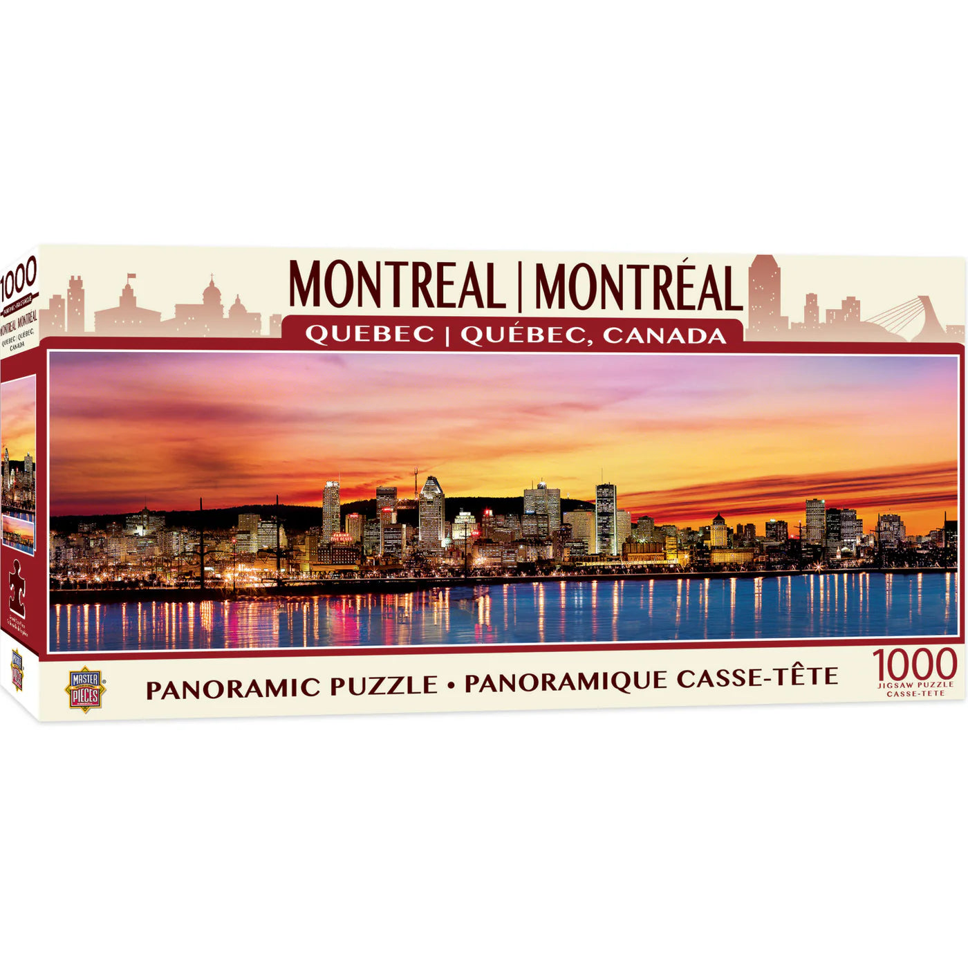 Montreal, Quebec 1000 Piece Panoramic Jigsaw Puzzle | L.A. Mood Comics and Games