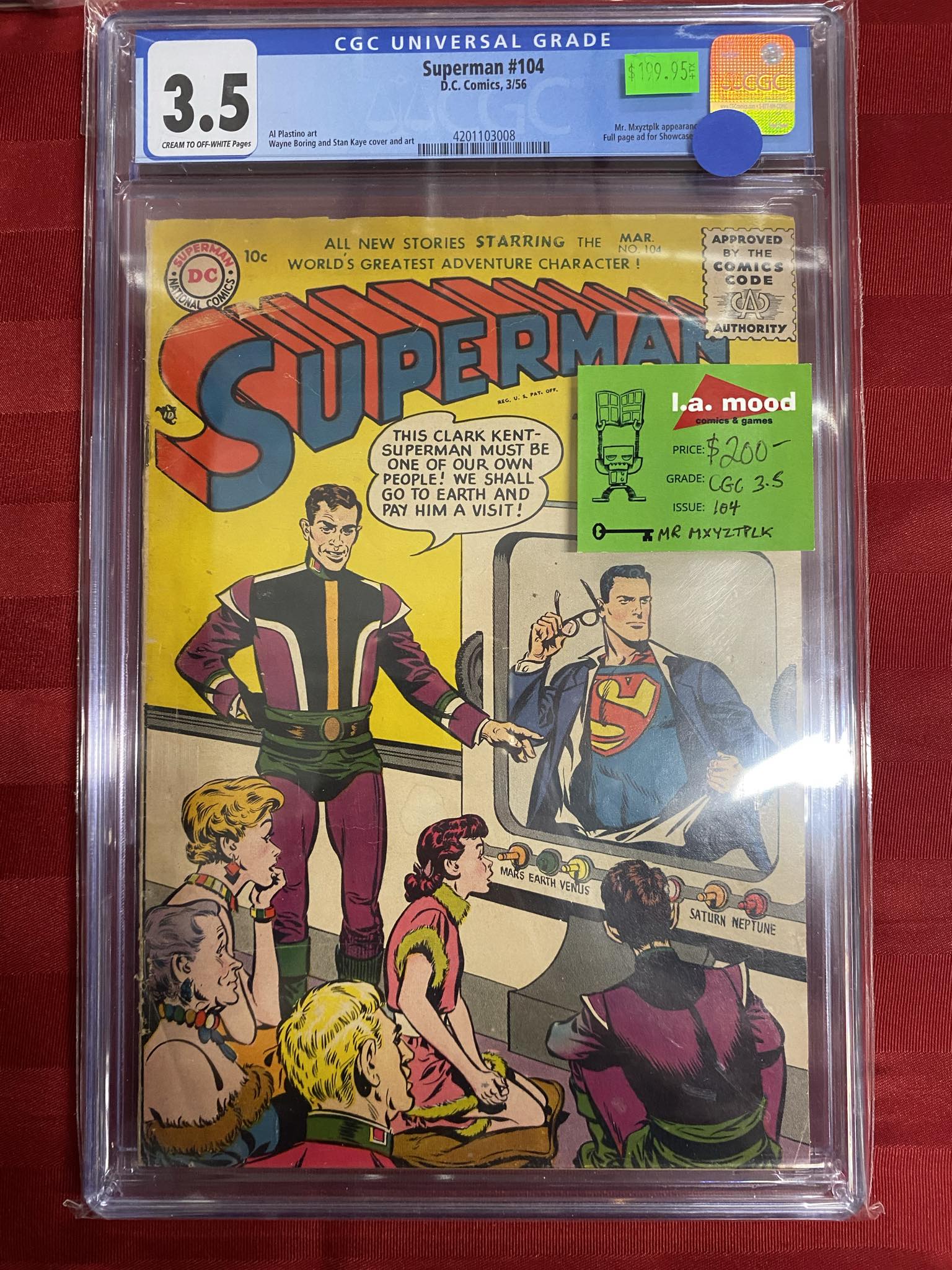 Superman #104 CGC 3.5 | L.A. Mood Comics and Games