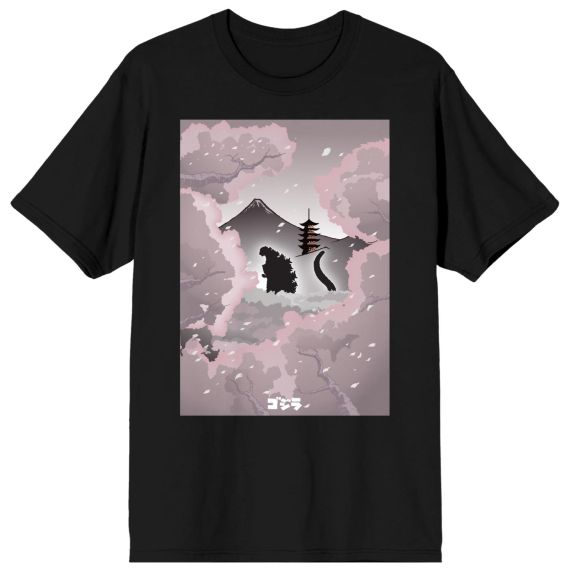 Godzilla - Cherry Blossom Silhouette T-Shirt | L.A. Mood Comics and Games
