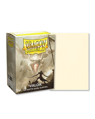 Dragon Shield Matte DUAL Valor (100) (Ivory) | L.A. Mood Comics and Games