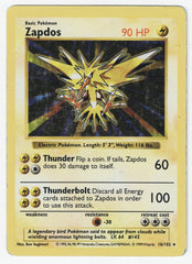 Zapdos (16/102) [Base Set Shadowless Unlimited] Scanned | L.A. Mood Comics and Games