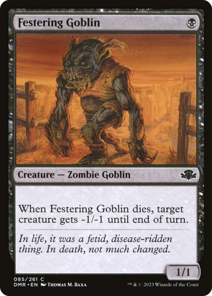 Festering Goblin [Dominaria Remastered] | L.A. Mood Comics and Games