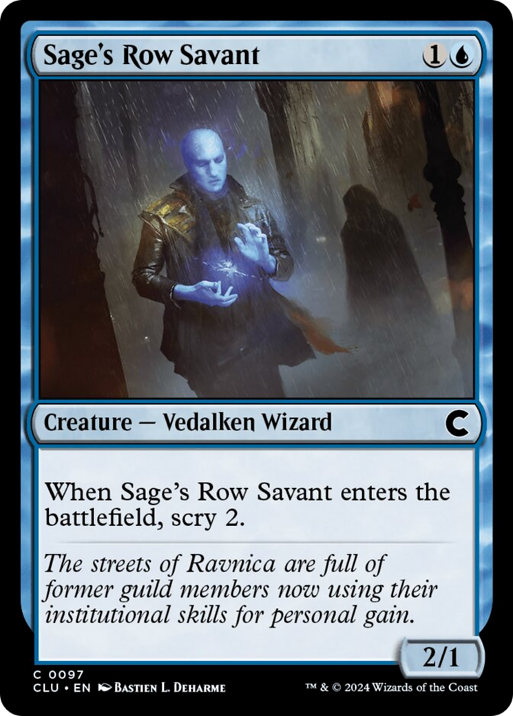 Sage's Row Savant [Ravnica: Clue Edition] | L.A. Mood Comics and Games