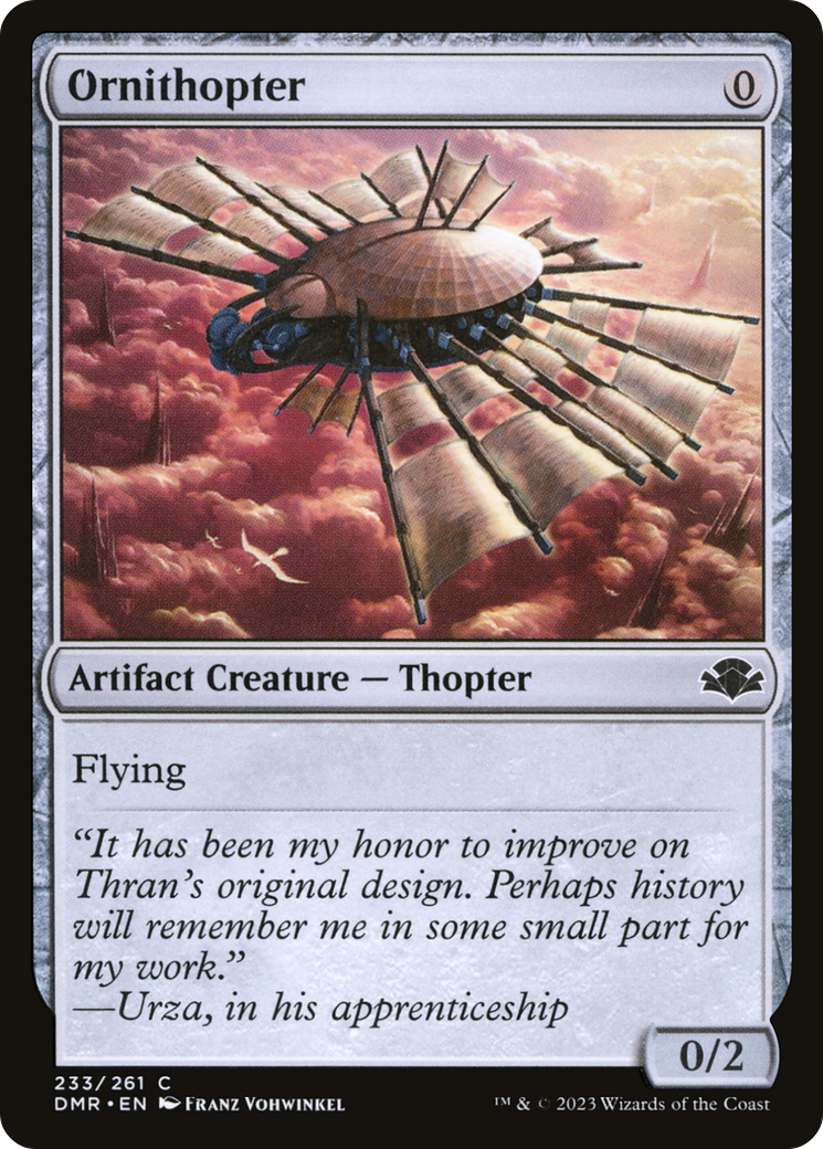 Ornithopter [Dominaria Remastered] | L.A. Mood Comics and Games