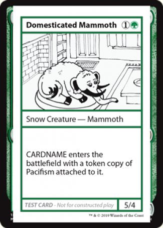 Domesticated Mammoth (2021 Edition) [Mystery Booster Playtest Cards] | L.A. Mood Comics and Games