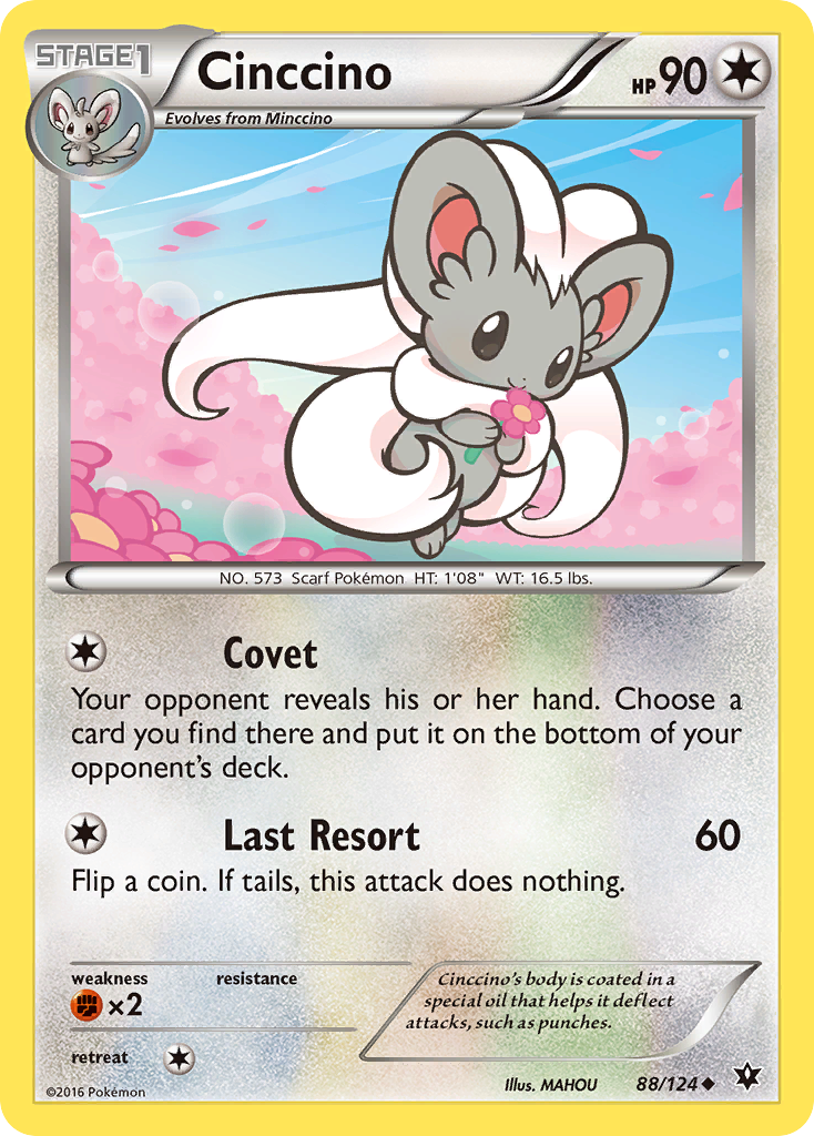 Cinccino (88/124) [XY: Fates Collide] | L.A. Mood Comics and Games