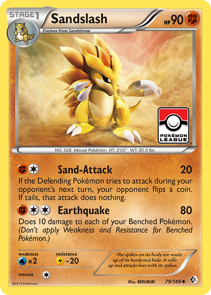 Sandslash (79/149) [Black & White: Boundaries Crossed] | L.A. Mood Comics and Games