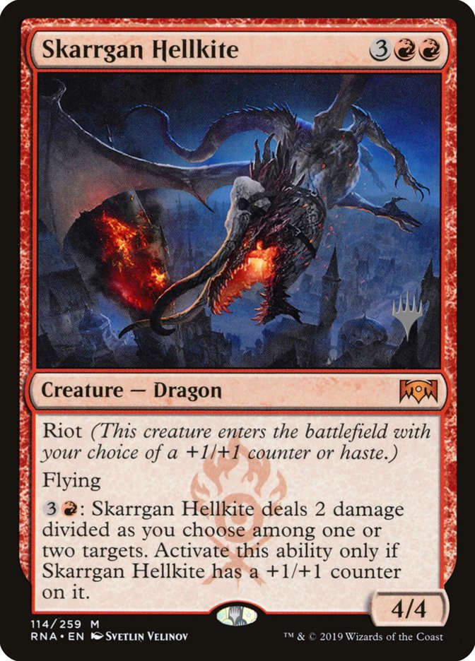 Skarrgan Hellkite (Promo Pack) [Ravnica Allegiance Promos] | L.A. Mood Comics and Games