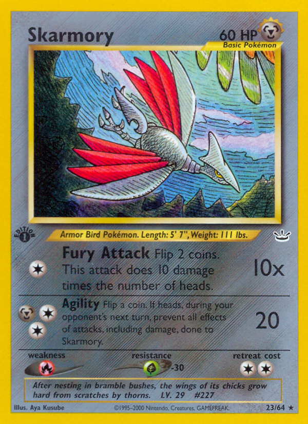 Skarmory (23/64) [Neo Revelation 1st Edition] | L.A. Mood Comics and Games