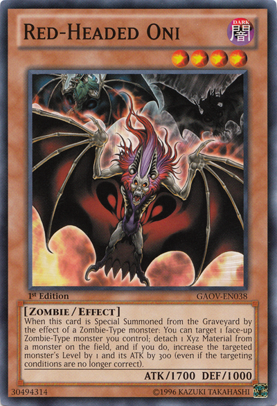 Red-Headed Oni [GAOV-EN038] Common | L.A. Mood Comics and Games