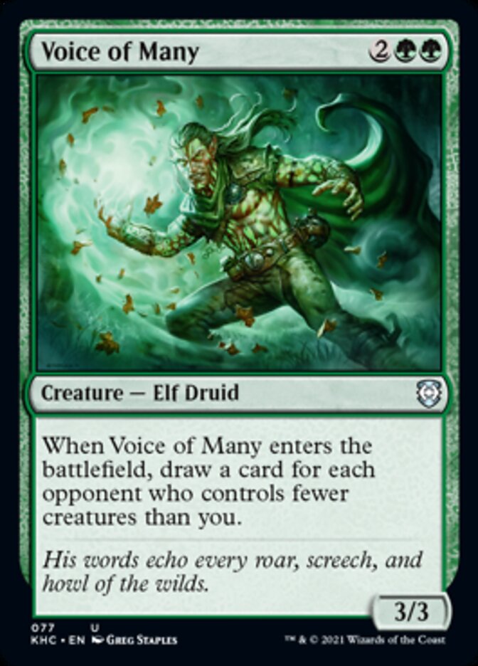 Voice of Many [Kaldheim Commander] | L.A. Mood Comics and Games