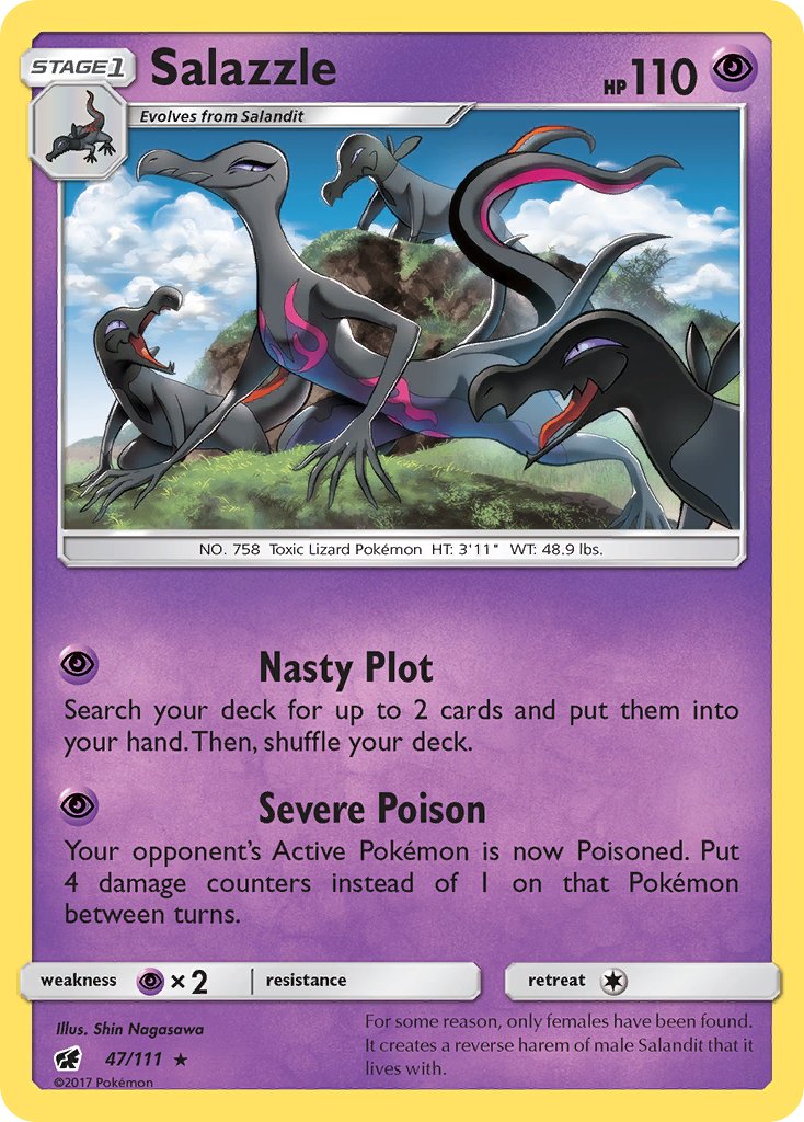 Salazzle (47/111) (Theme Deck Exclusive) [Sun & Moon: Crimson Invasion] | L.A. Mood Comics and Games