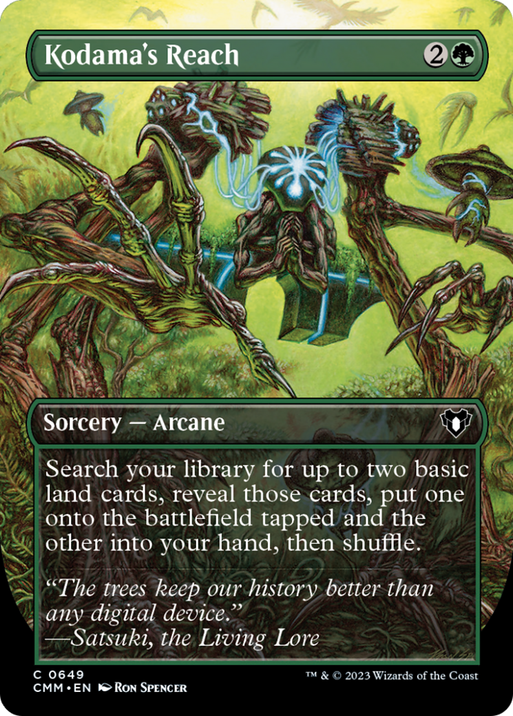 Kodama's Reach (Borderless Alternate Art) [Commander Masters] | L.A. Mood Comics and Games