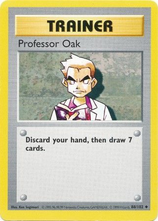 Professor Oak (88/102) [Base Set Shadowless Unlimited] | L.A. Mood Comics and Games