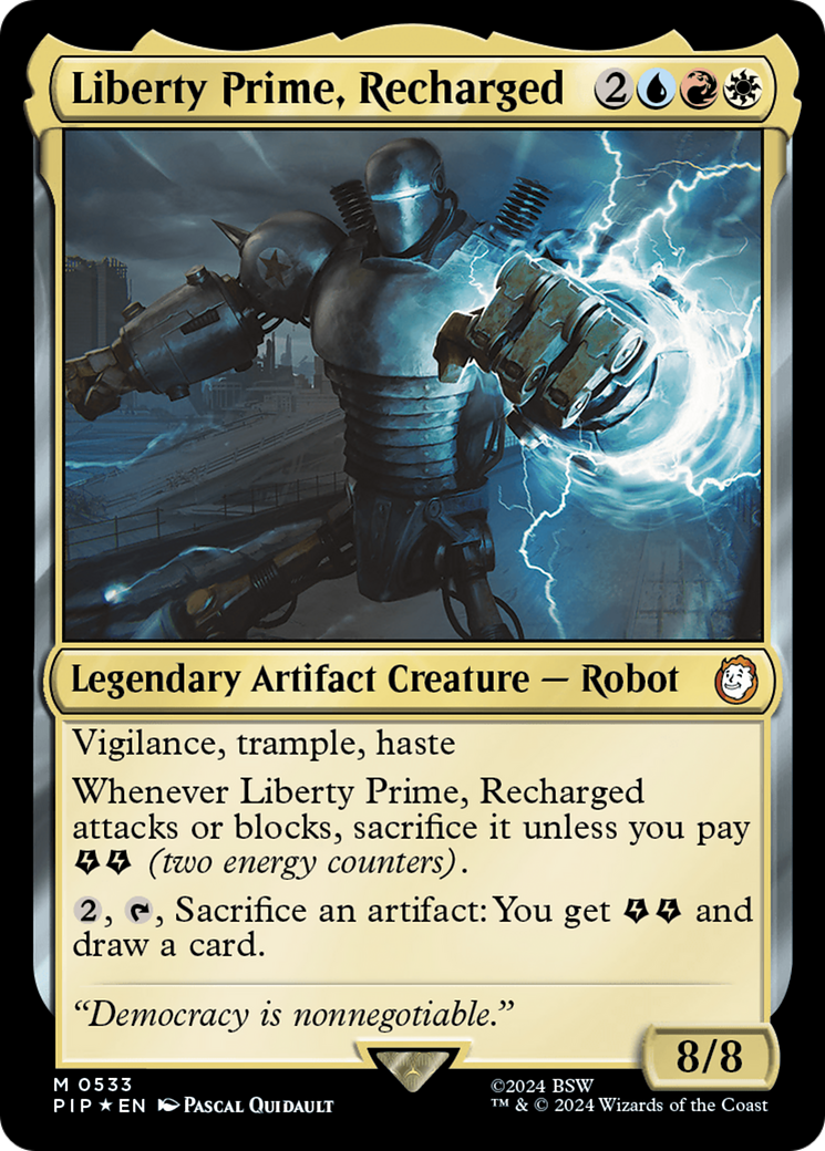 Liberty Prime, Recharged (Surge Foil) [Fallout] | L.A. Mood Comics and Games