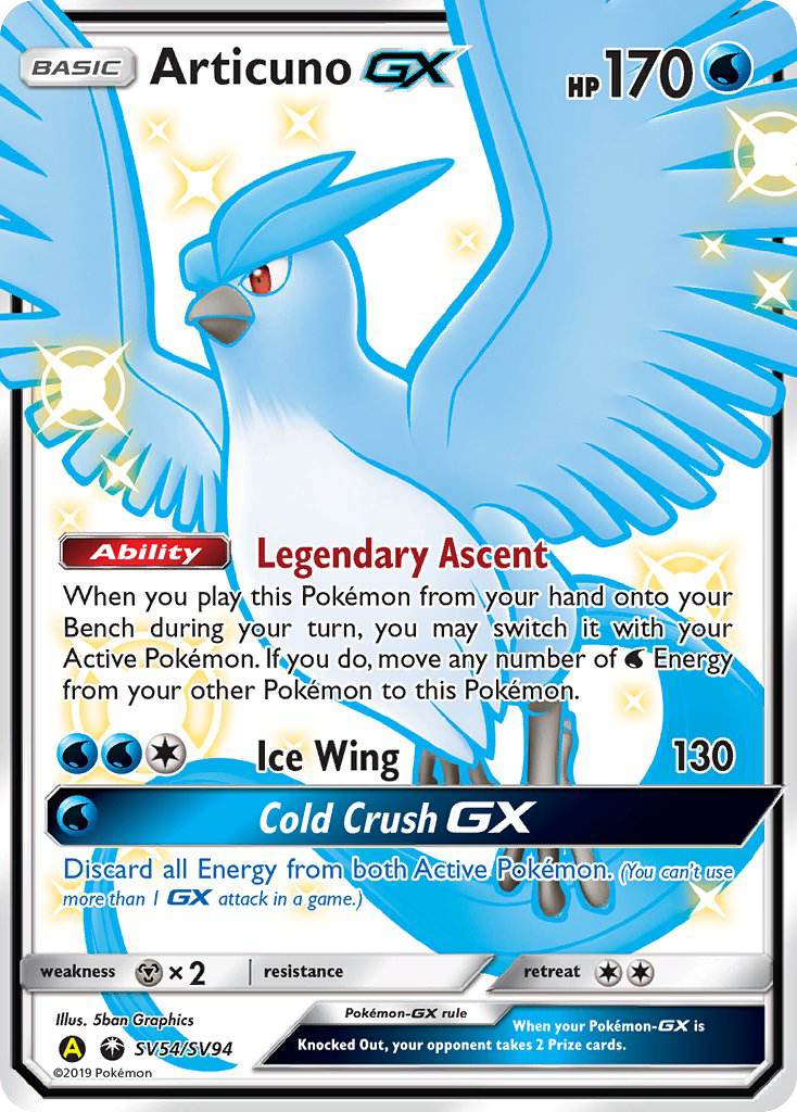 Articuno GX (SV54/SV94) [Sun & Moon: Hidden Fates - Shiny Vault] | L.A. Mood Comics and Games