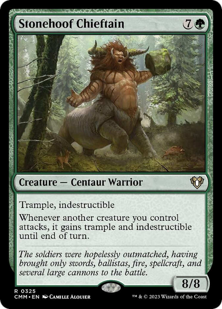 Stonehoof Chieftain [Commander Masters] | L.A. Mood Comics and Games