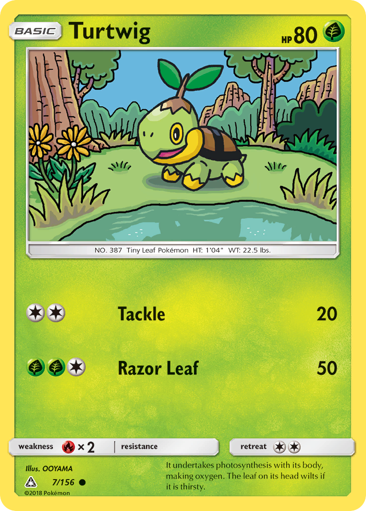 Turtwig (7/156) [Sun & Moon: Ultra Prism] | L.A. Mood Comics and Games