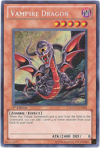 Vampire Dragon [EXVC-EN081] Secret Rare | L.A. Mood Comics and Games