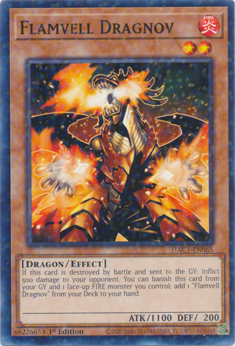 Flamvell Dragnov (Duel Terminal) [HAC1-EN065] Common | L.A. Mood Comics and Games