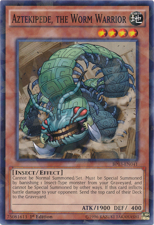 Aztekipede, the Worm Warrior [BP03-EN041] Shatterfoil Rare | L.A. Mood Comics and Games