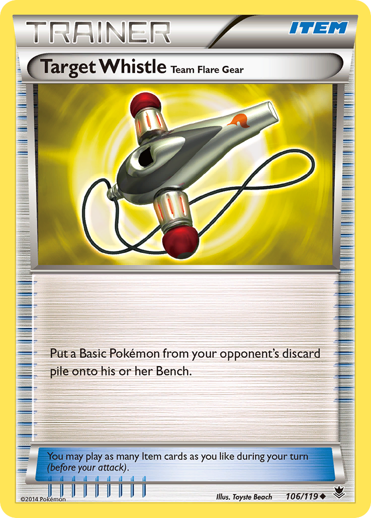 Target Whistle Team Flare Gear (106/119) [XY: Phantom Forces] | L.A. Mood Comics and Games