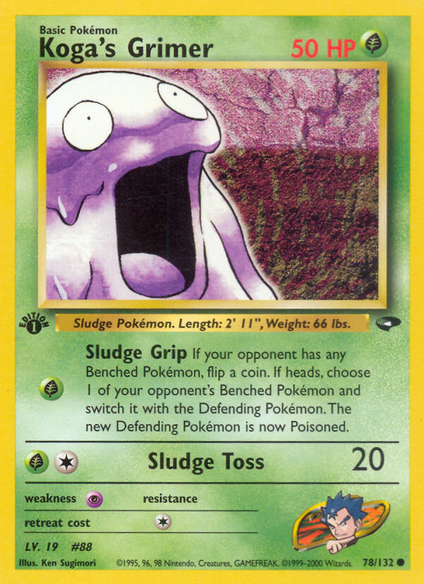 Koga's Grimer (78/132) [Gym Challenge 1st Edition] | L.A. Mood Comics and Games