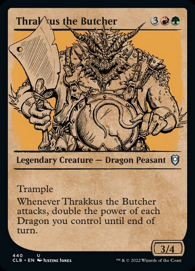 Thrakkus the Butcher (Showcase) [Commander Legends: Battle for Baldur's Gate] | L.A. Mood Comics and Games