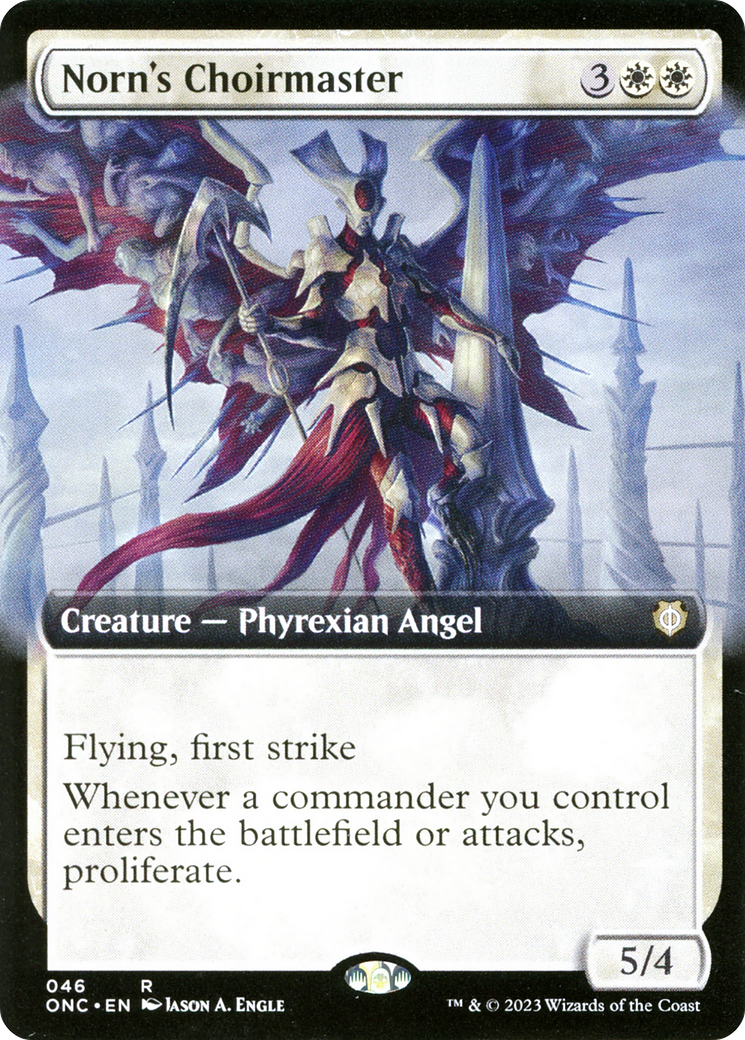 Norn's Choirmaster (Extended Art) [Phyrexia: All Will Be One Commander] | L.A. Mood Comics and Games