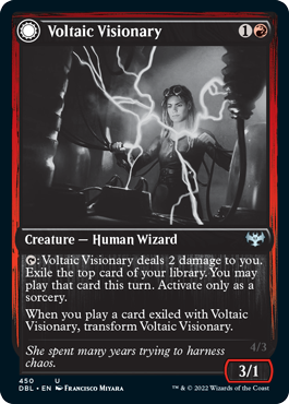 Voltaic Visionary // Volt-Charged Berserker [Innistrad: Double Feature] | L.A. Mood Comics and Games
