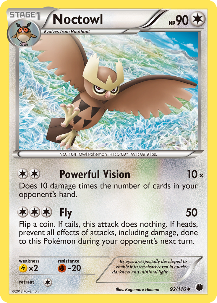 Noctowl (92/116) [Black & White: Plasma Freeze] | L.A. Mood Comics and Games