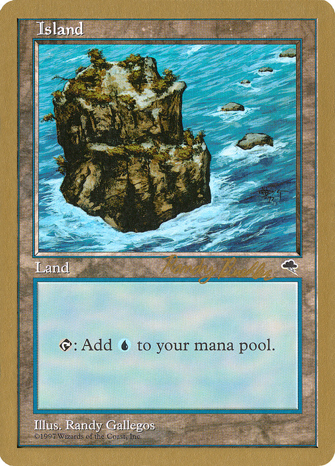 Island (rb335) (Randy Buehler) [World Championship Decks 1998] | L.A. Mood Comics and Games